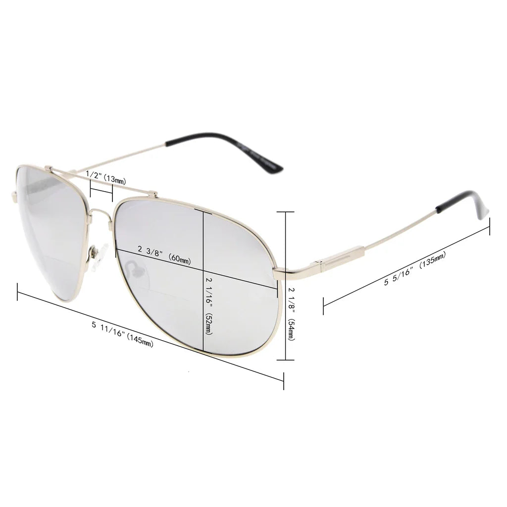 Bendable Titanium Polit Bifocal Sunglasses Men