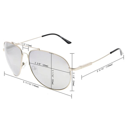 Bendable Titanium Polit Bifocal Sunglasses Men