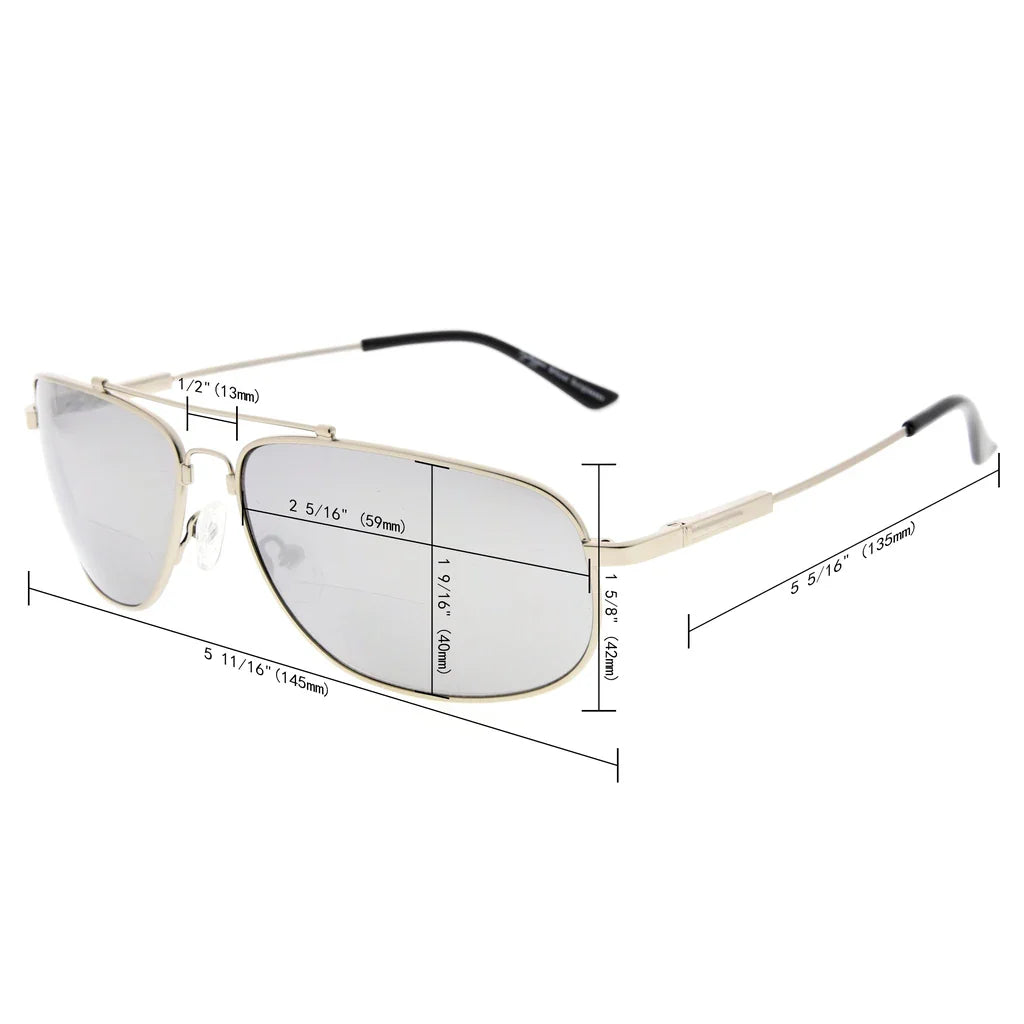 Bendable Titanium Bifocal Sunglasses Men