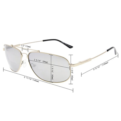 Bendable Titanium Bifocal Sunglasses Men