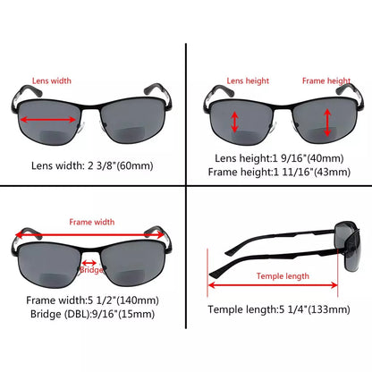 Wirerim Sports Design Bifocal Sunglasses Men