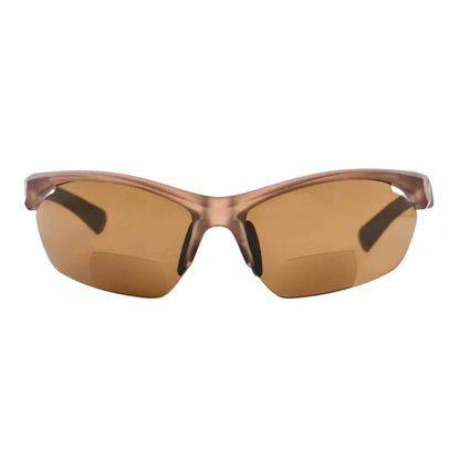 TR90 Sports Design Half-Rimless Bifocal Sunglasses Women Men