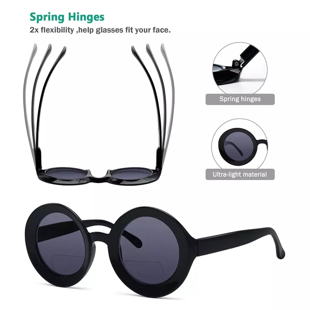Round Bifocal Sunglasses Women
