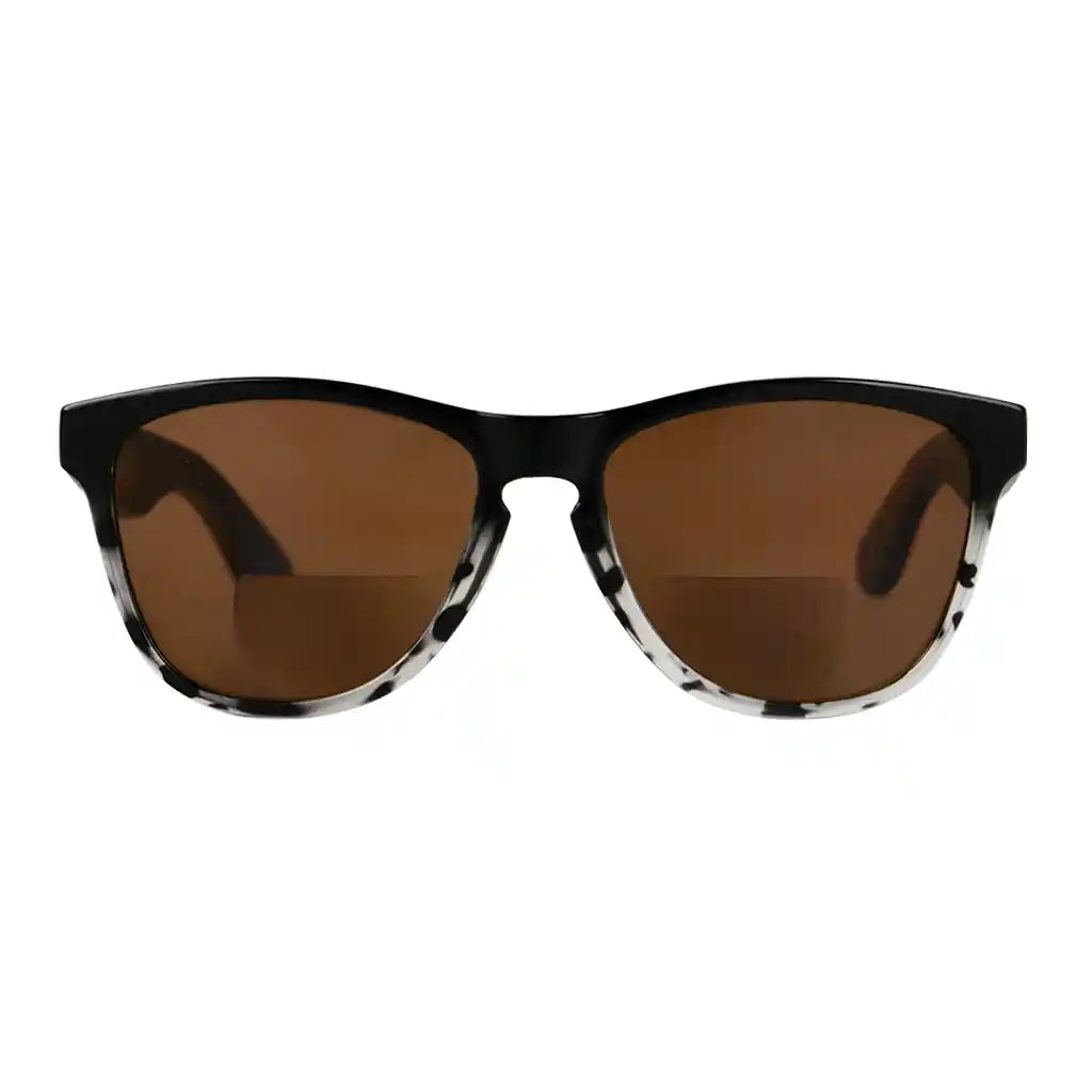 Pattern Bifocal Sunglasses Wood Arms for Women