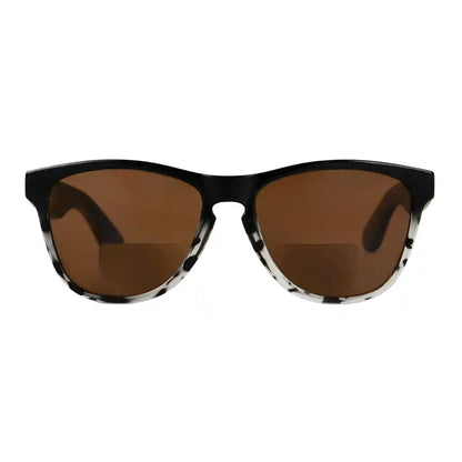 Pattern Bifocal Sunglasses Wood Arms for Women