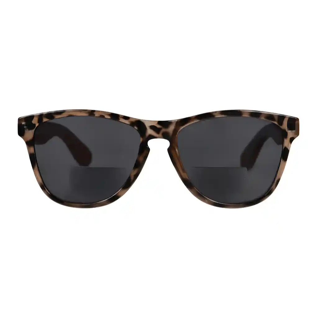 Pattern Bifocal Sunglasses Wood Arms for Women