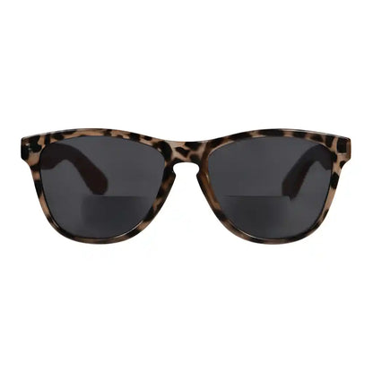 Pattern Bifocal Sunglasses Wood Arms for Women