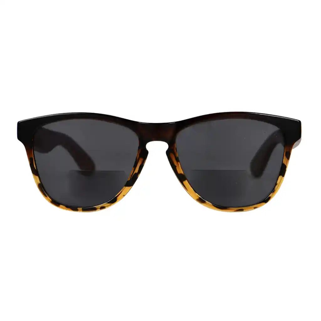 Pattern Bifocal Sunglasses Wood Arms for Women