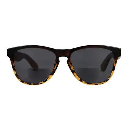Pattern Bifocal Sunglasses Wood Arms for Women