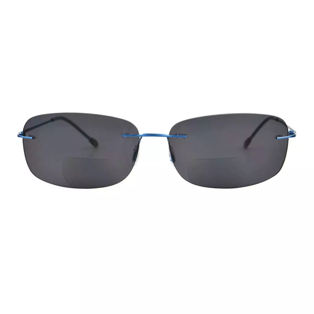 Rimless Bifocal Sunglasses Women Men
