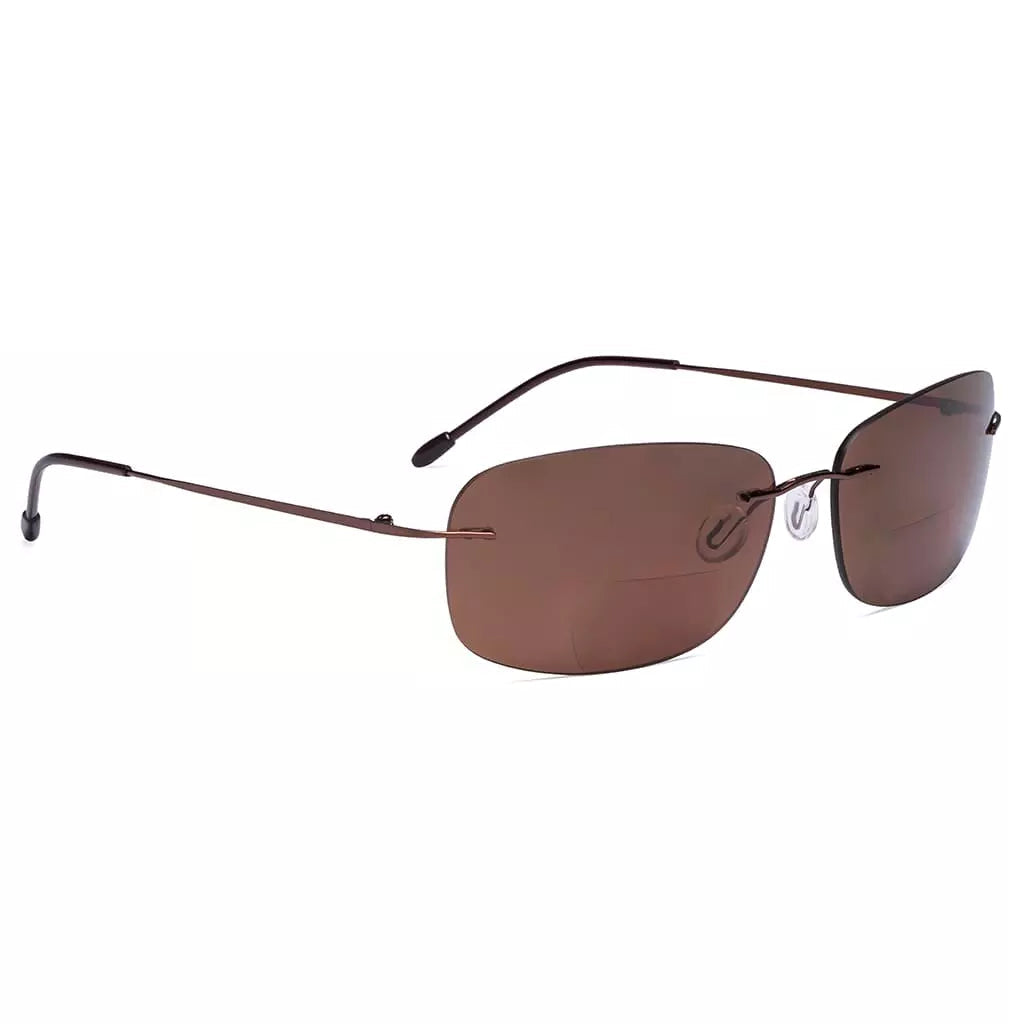Rimless Bifocal Sunglasses Women Men