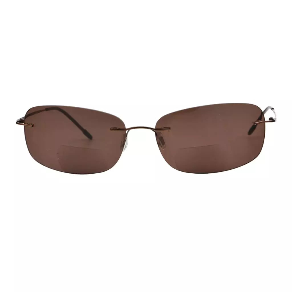 Rimless Bifocal Sunglasses Women Men