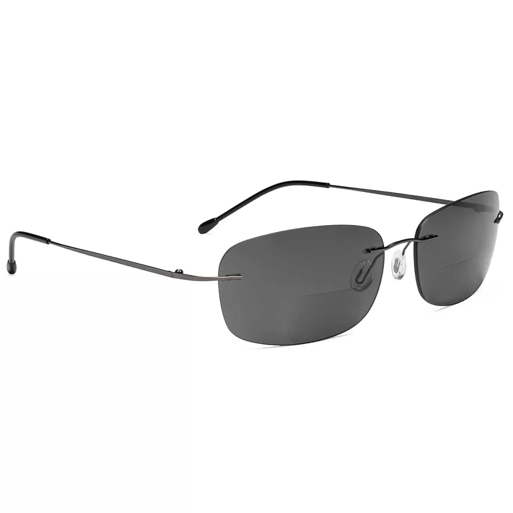 Rimless Bifocal Sunglasses Women Men