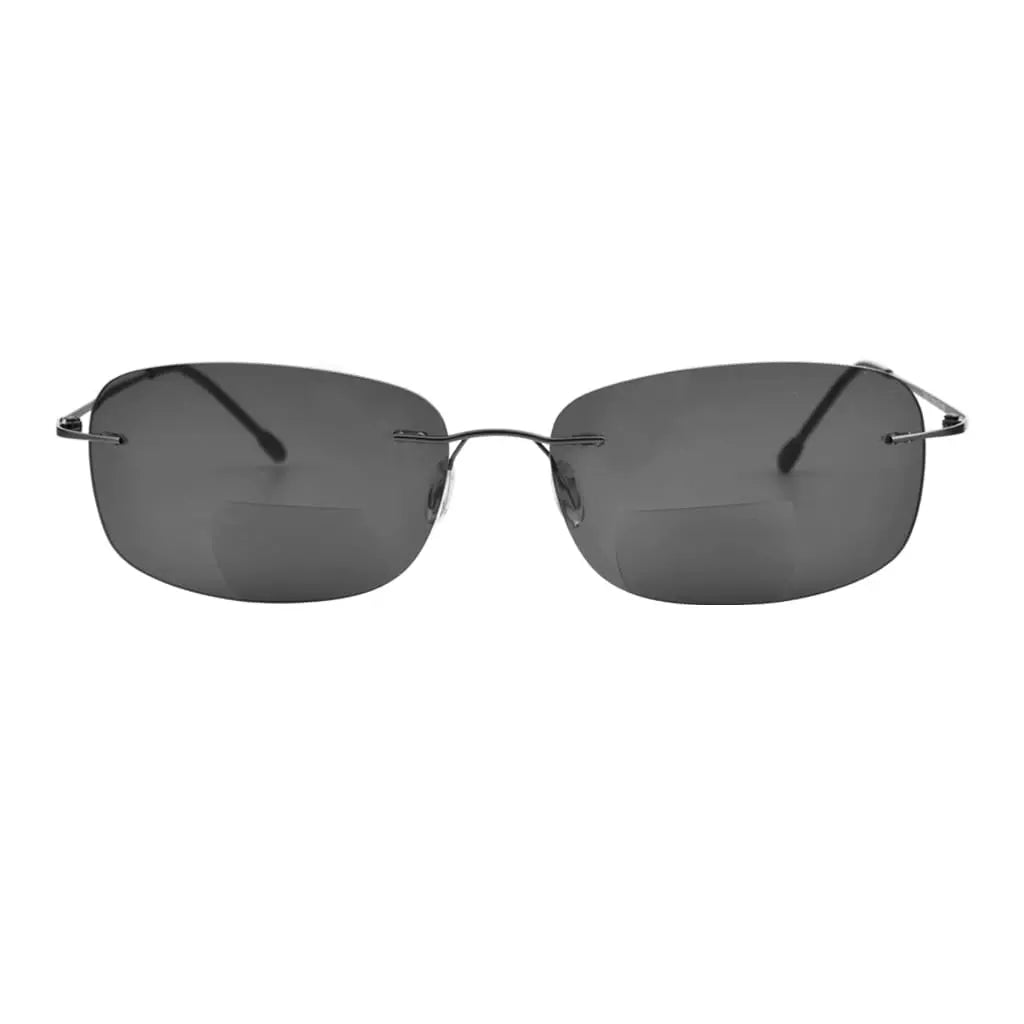 Rimless Bifocal Sunglasses Women Men