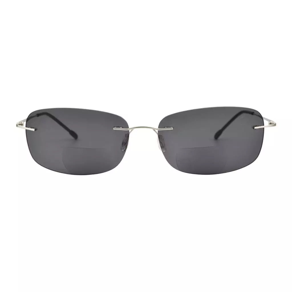 Rimless Bifocal Sunglasses Women Men