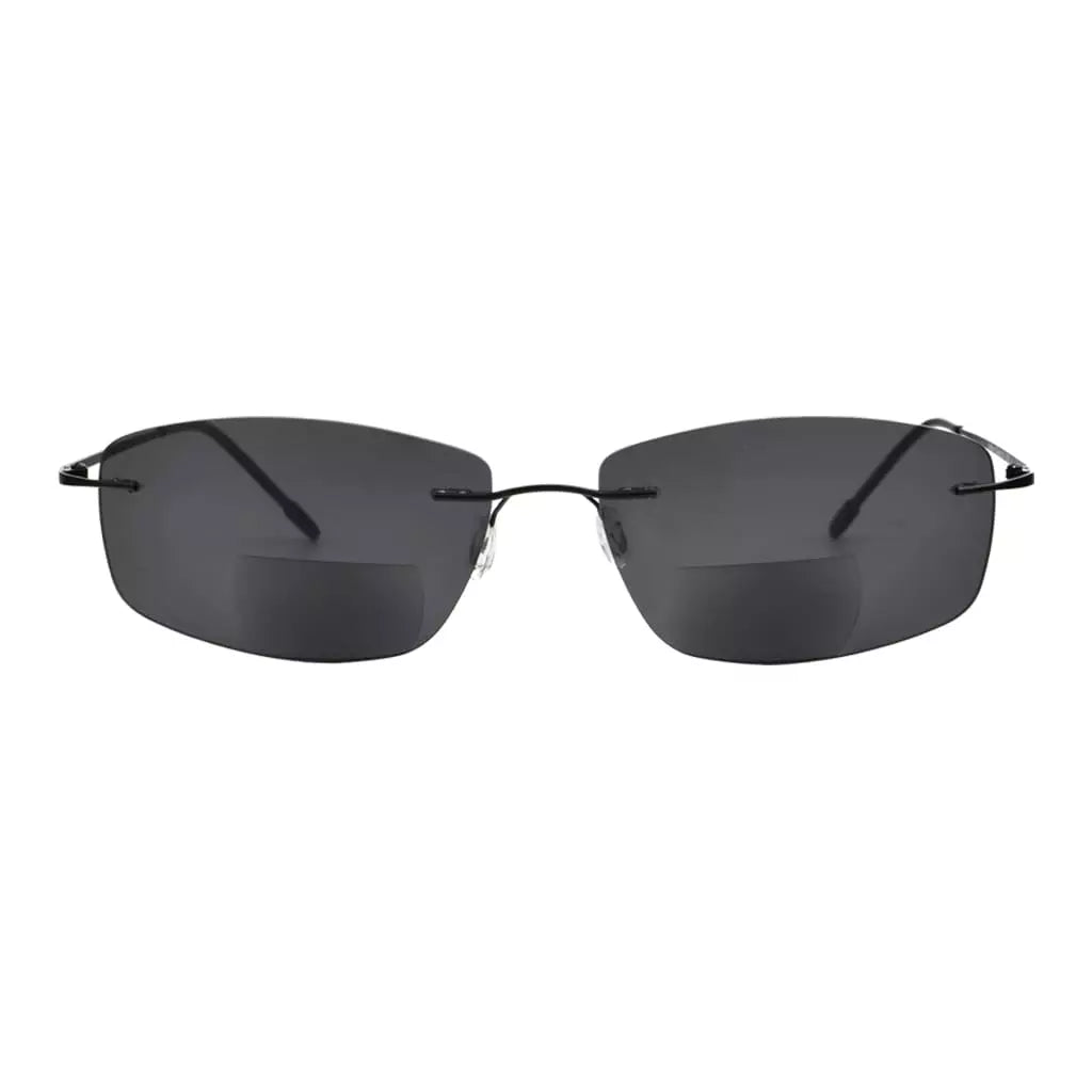 Rimless Bifocal Sunglasses Women Men