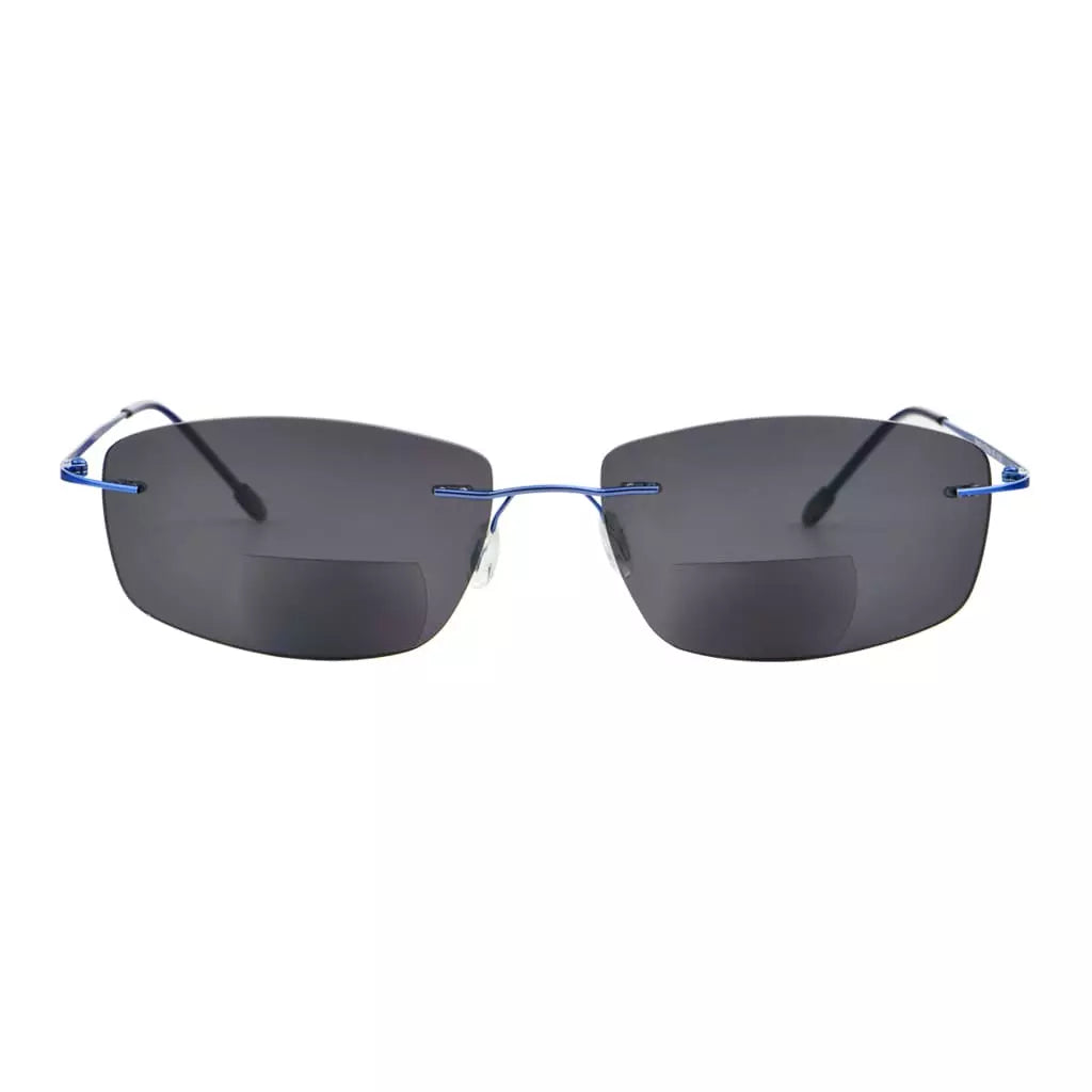 Rimless Bifocal Sunglasses Women Men