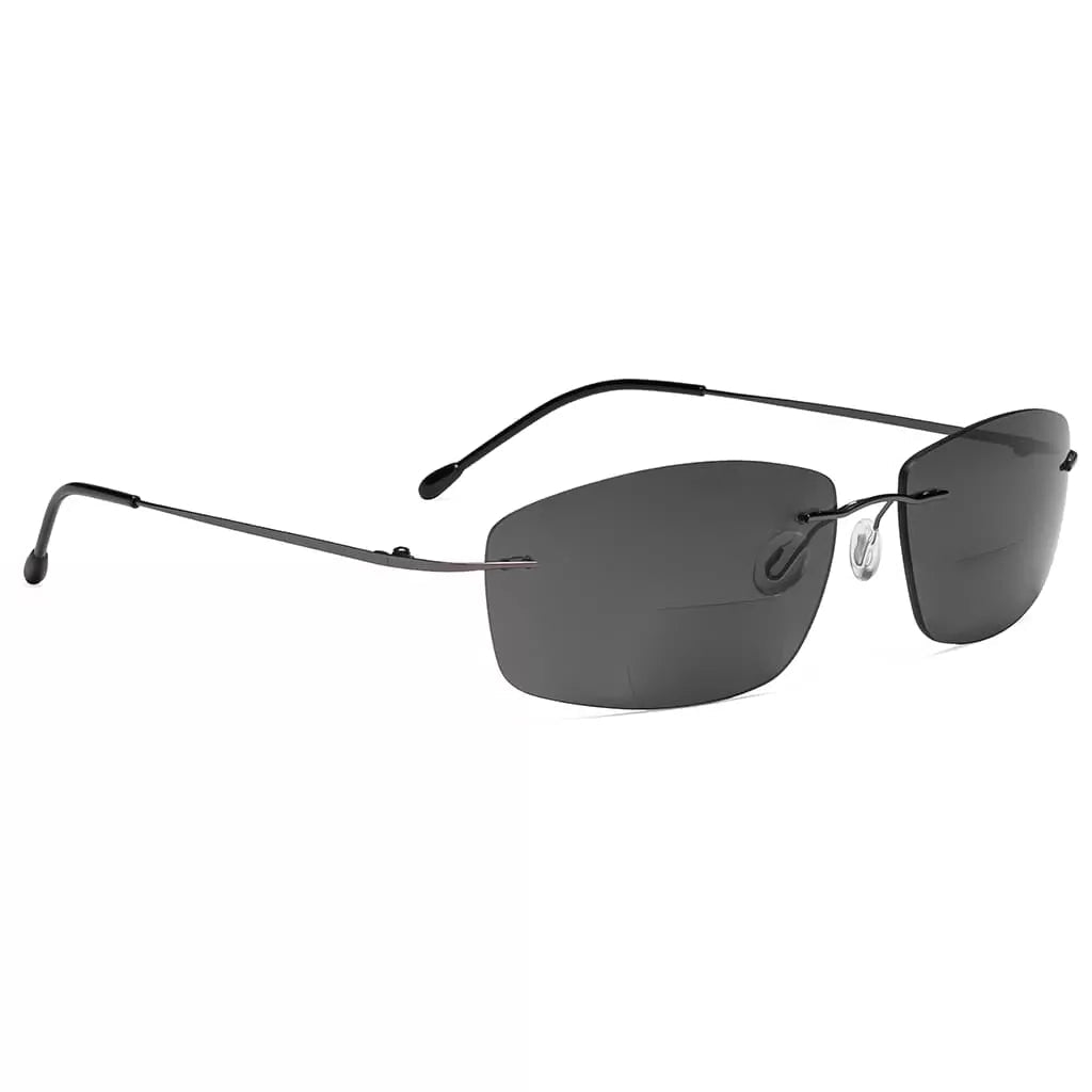 Rimless Bifocal Sunglasses Women Men
