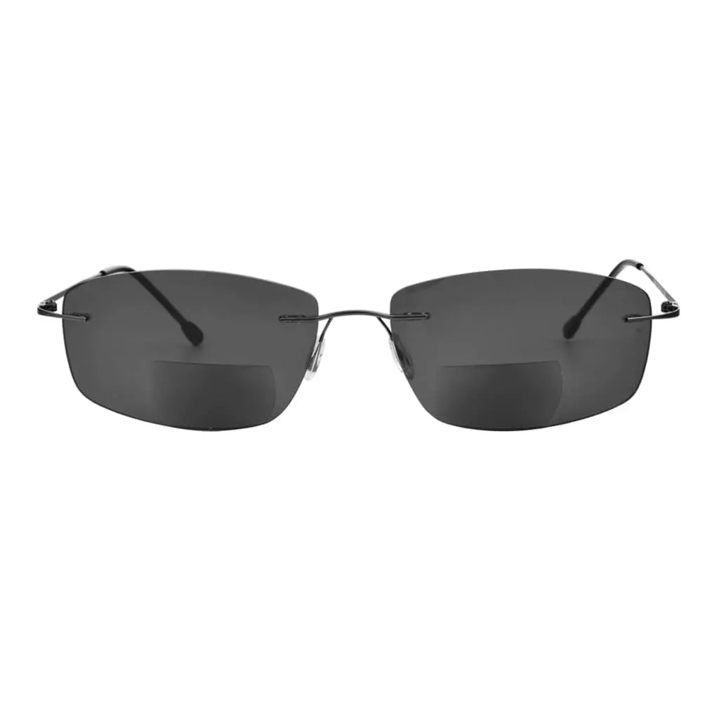 Rimless Bifocal Sunglasses Women Men