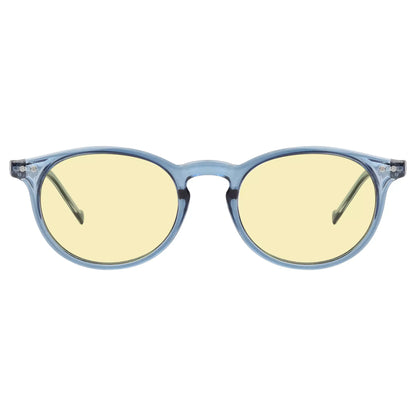 Oval Round Yellow Tinted Blue Light Blocking Eyeglasses For Women