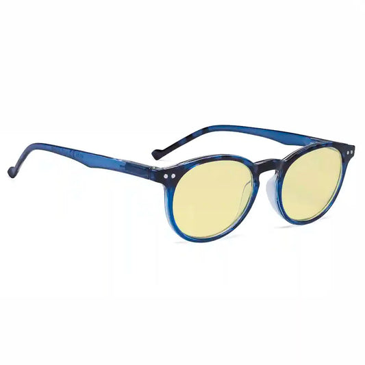 Oval Round Blue Light Blocking Reading Glasses Women