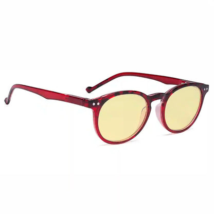 Oval Round Blue Light Blocking Reading Glasses Women