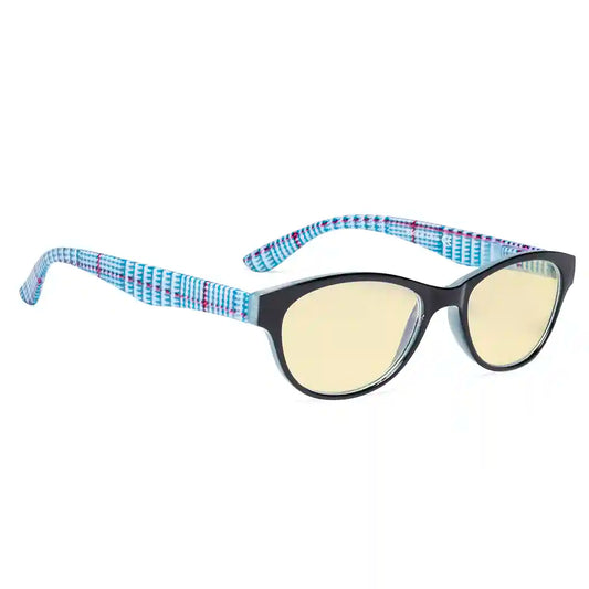 Cat-Eye Yellow Tinted Blue Light Blocking Reading Glasses For Women