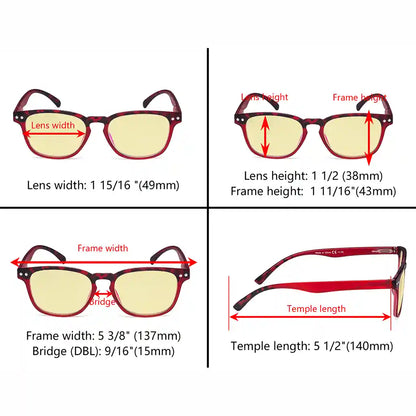 Blue Light Blocking Reading Glasses Women Men Fashionable Design