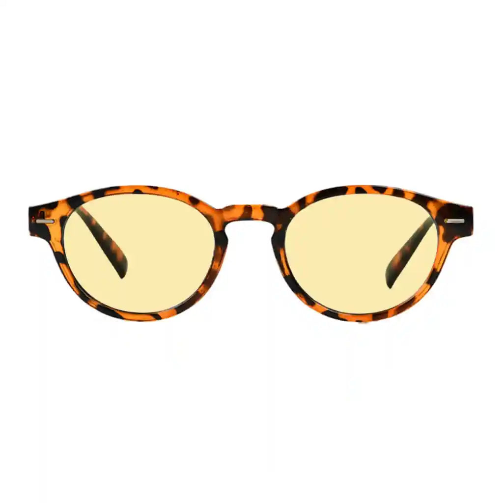 Oval Round Blue Light Blocking Reading Glasses Retro Key Hole Women