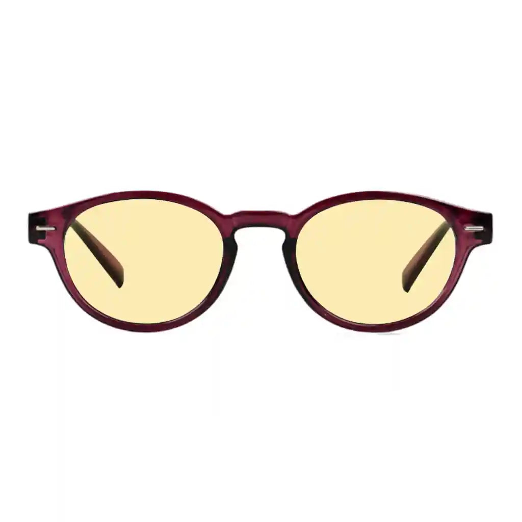 Oval Round Blue Light Blocking Reading Glasses Retro Key Hole Women