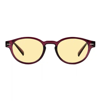 Oval Round Blue Light Blocking Reading Glasses Retro Key Hole Women