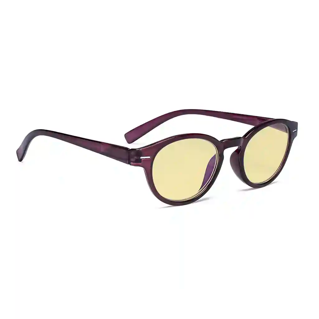 Oval Round Blue Light Blocking Reading Glasses Retro Key Hole Women