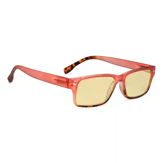 Pattern Blue Light Blocking Reading Glasses Yellow Tinted Women