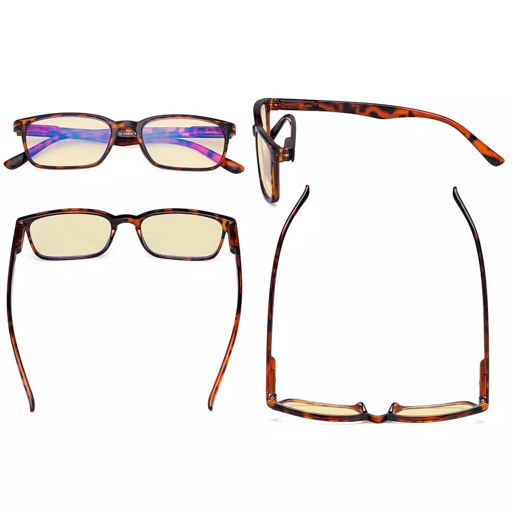 Blue Light Blocking Reading Glasses Yellow Tinted for Women