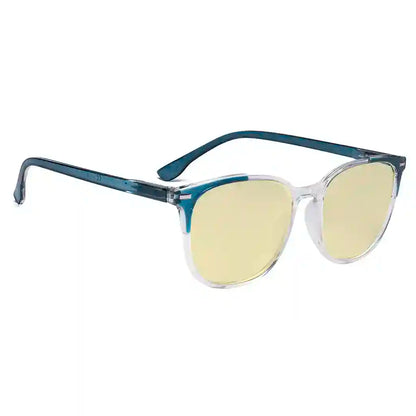 Square Blue Light Blocking Reading Glasses Yellow Tinted Women