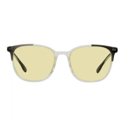 Square Blue Light Blocking Reading Glasses Yellow Tinted Women