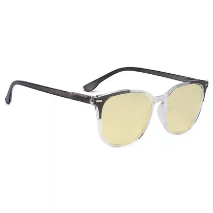 Square Blue Light Blocking Reading Glasses Yellow Tinted Women