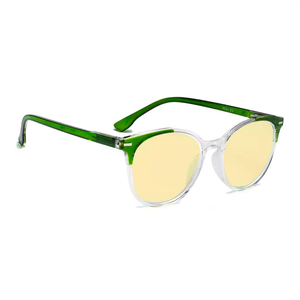 Yellow Tinted Blue Light Blocking Reading Glasses Women