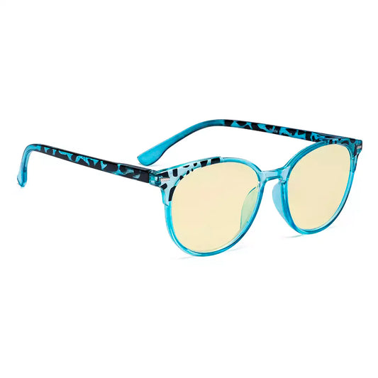 Oversized Yellow Tinted Blue Light Blocking Reading Glasses For Women