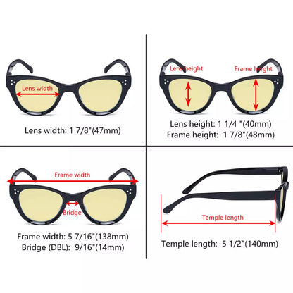 Thicker Frame Blue Light Blocking Reading Glasses Women