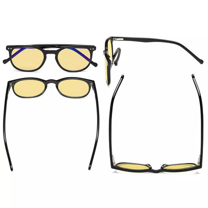 Blue Light Blocking Computer Reading Glasses Yellow Tinted For Men Women