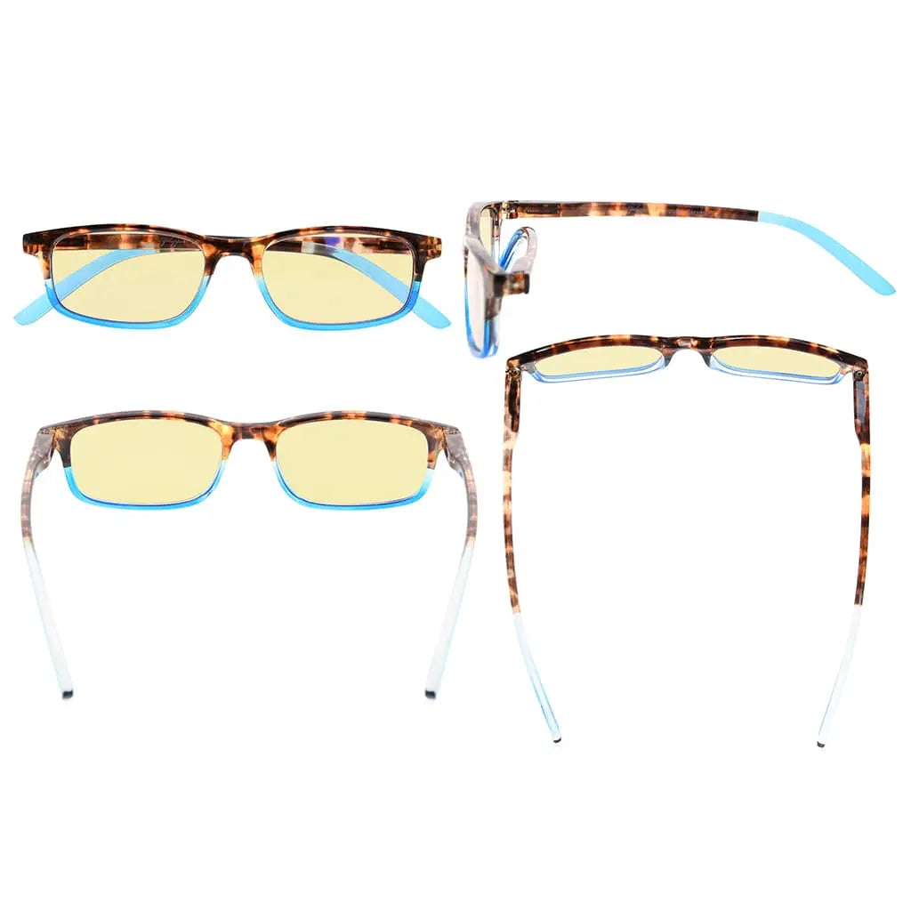 Blue Light Blocking Reading Glasses Yellow Tinted Women