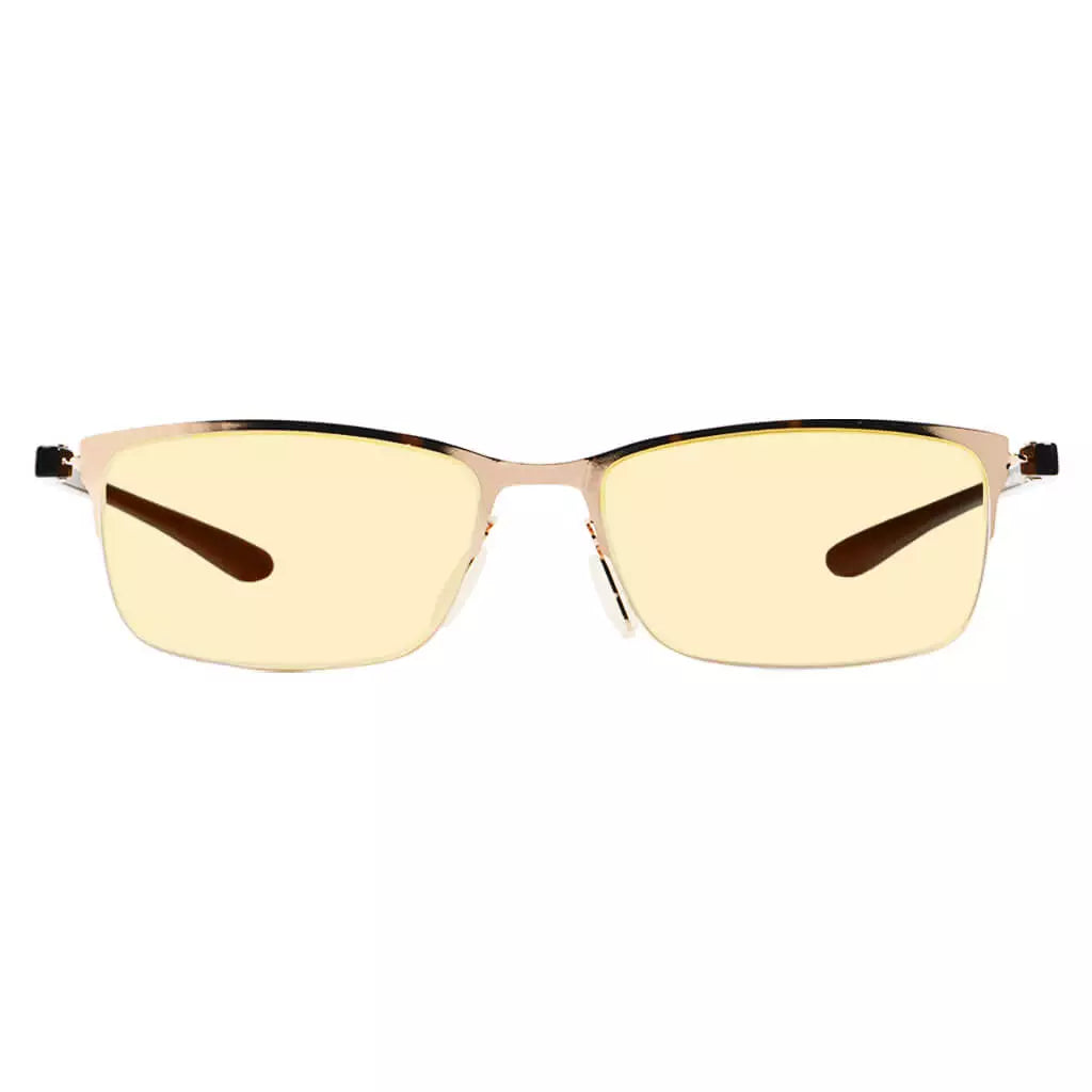 Metal Half-rim Blue Light Blocking Glasses Women Men