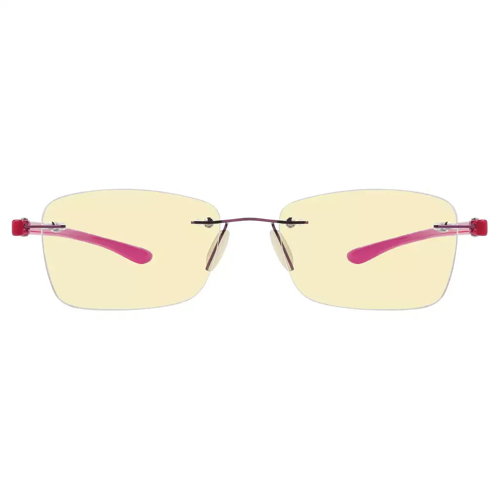 Rimless Blue Light Blocking Reading Glasses Women Men