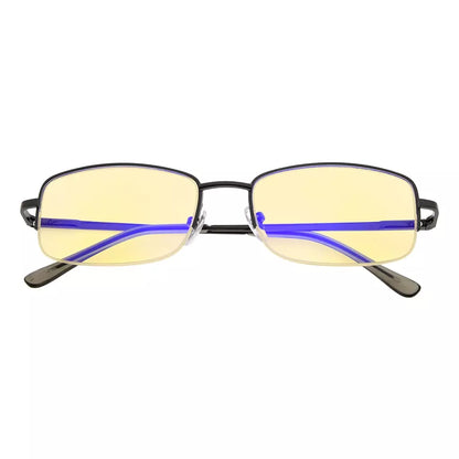 Yellow Tinted Half rim Blue Light Blocking Reading Glasses Women Men