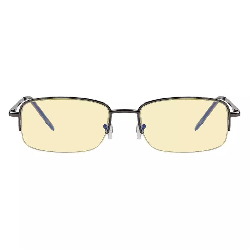 Yellow Tinted Half rim Blue Light Blocking Reading Glasses Women Men