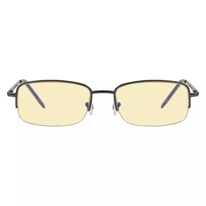 Yellow Tinted Half rim Blue Light Blocking Reading Glasses Women Men