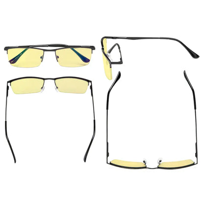 Half Rim Blue Light Blocking Reading Glasses Women Men