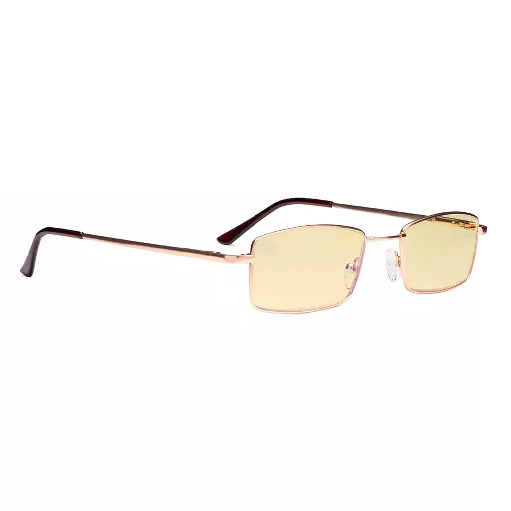 Metal Vintage Blue Light Blocking Reading Glasses Women Men