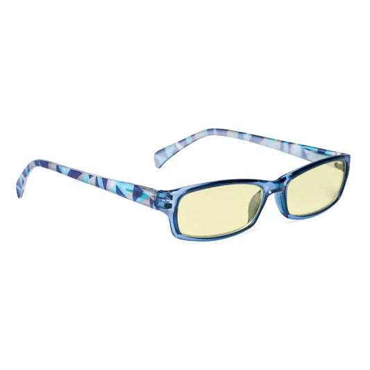 Pattern Temples Blue Light Blocking Reading Glasses Women